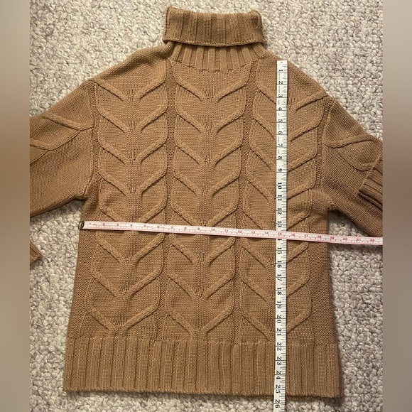 Wilfred Aritzia wool oversized turtleneck sweater, camel color, XS - Picture 3 of 6